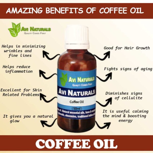 Uses benefits of coffee oil