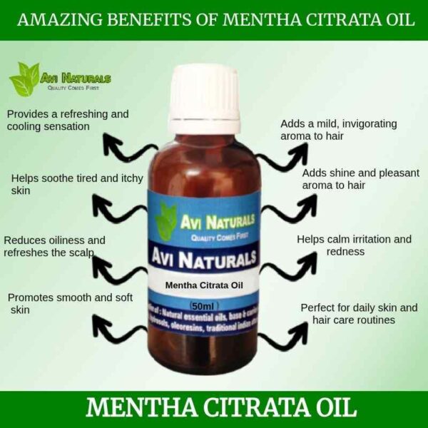 Uses benefits mentha citrata oil