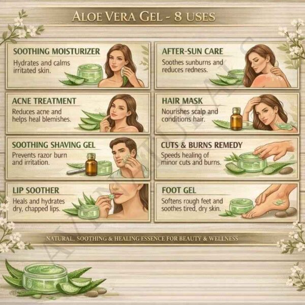 Commercial use aloe vera gel