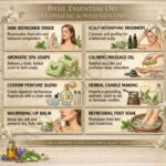 Commercial use basil essential oil