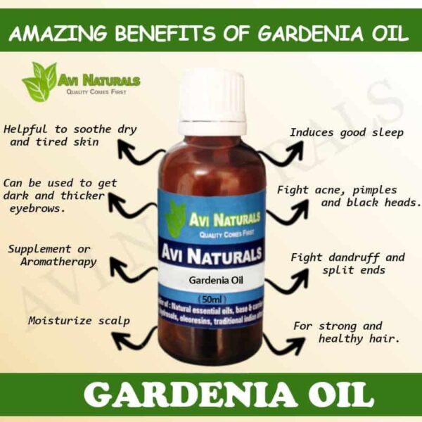 PURE GARDENIA ESSENTIAL OIL Gardenia grandiflora NATURAL AYURVEDA HERBAL  AROMA