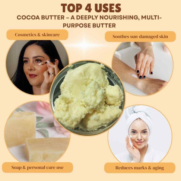 Uses and benefits cocoa butter
