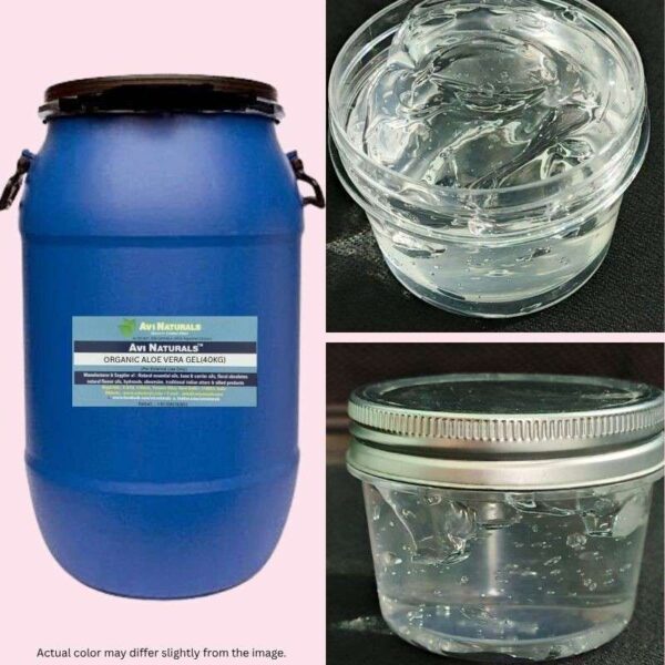 Organic aloe vera gel