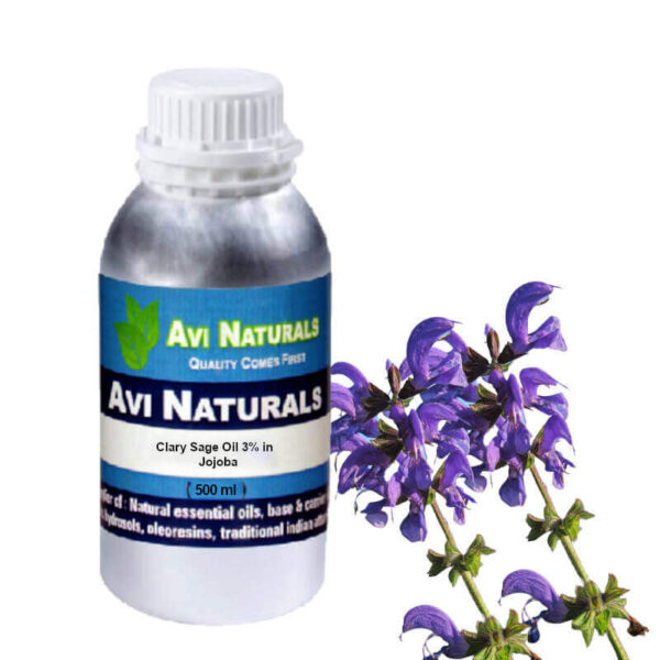 Clary sage oil 3% in jojoba 500ml