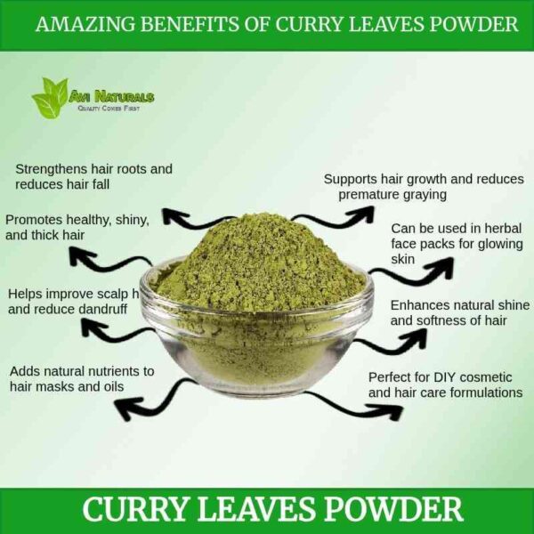 Uses benefits curry leaves powder