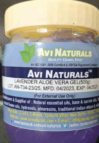 Lavender Aloe Vera Gel 500g