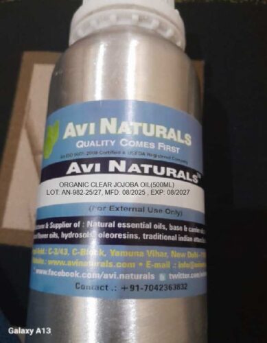 Organicclearjojobaoil500m