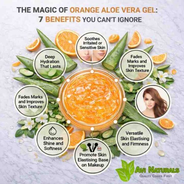 Benefits of orange aloe vera gel
