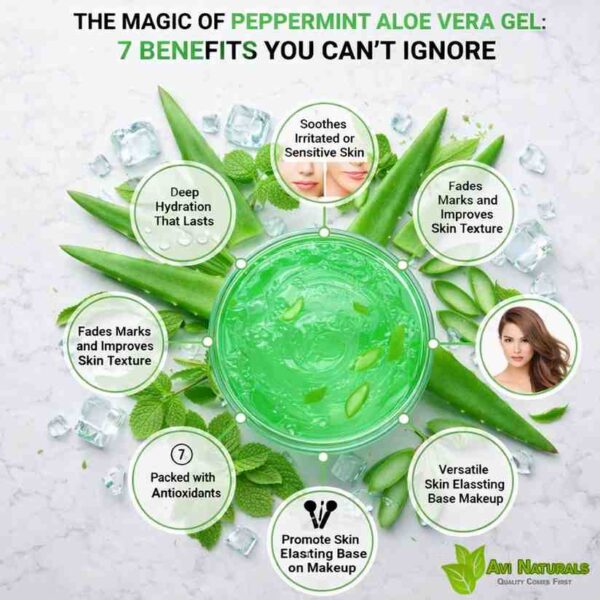 Benefits of peppermint aloe vera gel