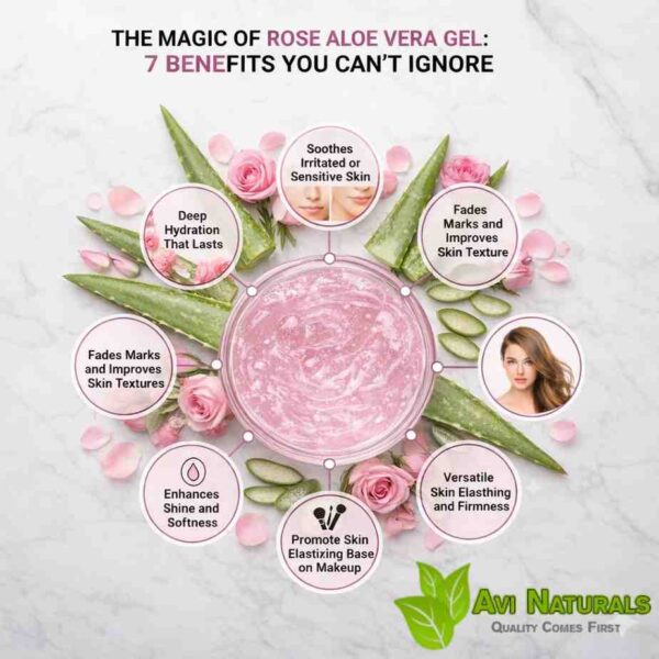 Benefits of rose aloe vera gel