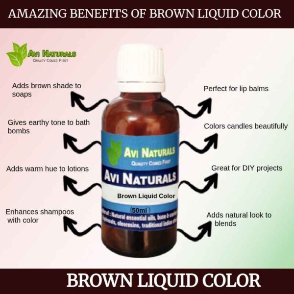Uses benefits brown liquid color