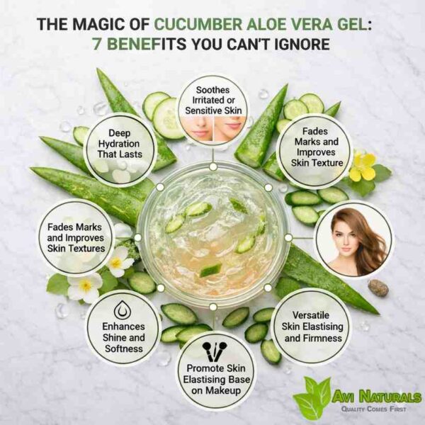 Benefits of cucumber aloe vera gel