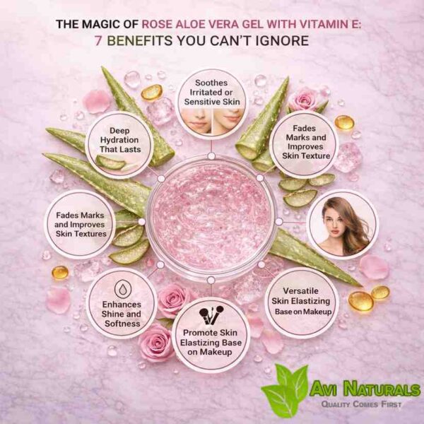 Benefits of rose aloe vera gel with vitamin e