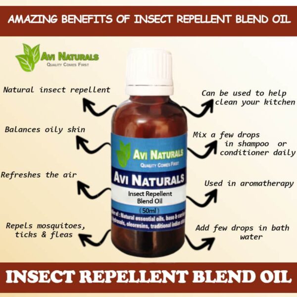Insect repellent blend oil uses