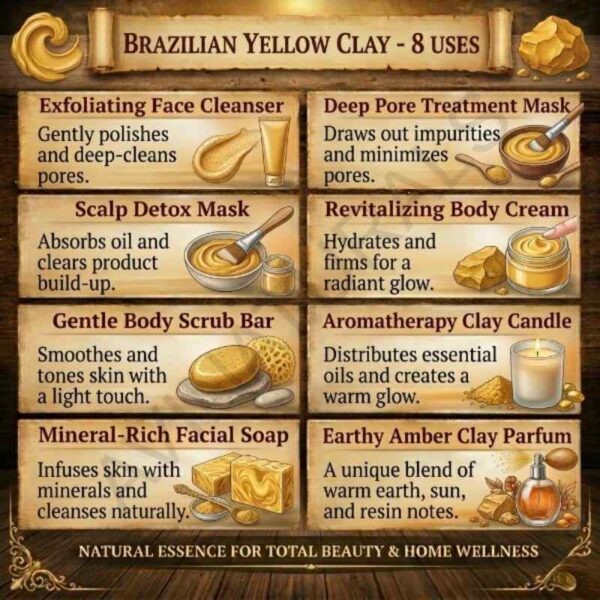 Commercial use brazilian yellow clay