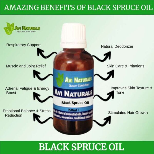 Uses benefits black spruce oil