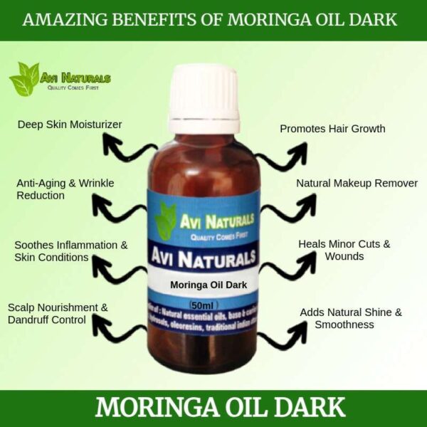 Uses benefits moringa dark oil