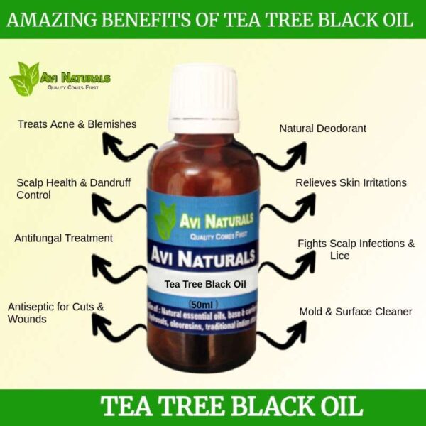Uses benefits tea tree black oil