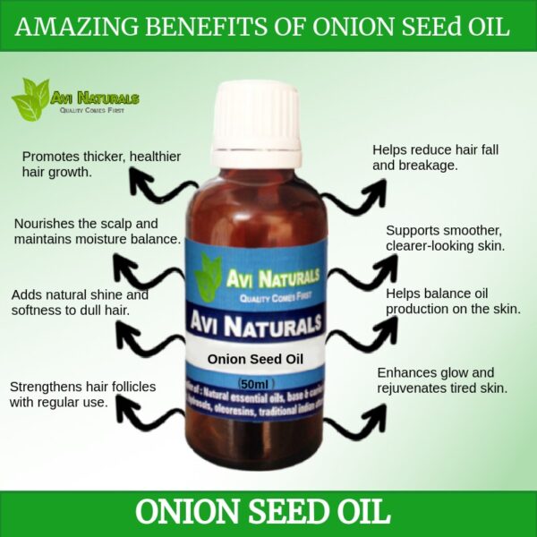 Uses benefits onion seed oil