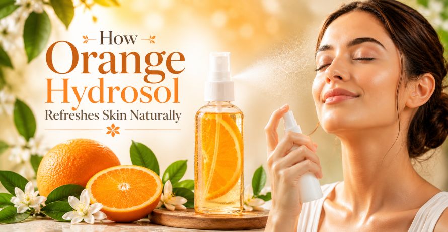 Orange hydrosol for fresh skin