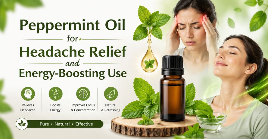 Peppermint oil for headache energy